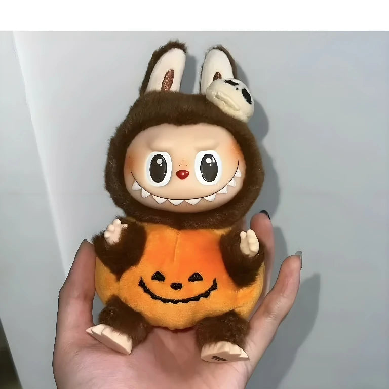 Pumpkin Labubu Happy Halloween Party Series- Sitting Pumpkin Vinyl Plush Pendant Pre-Order