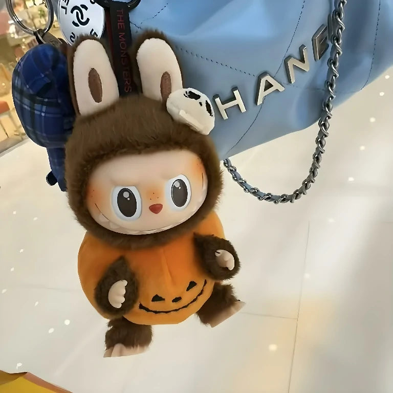 Pumpkin Labubu Happy Halloween Party Series- Sitting Pumpkin Vinyl Plush Pendant Pre-Order